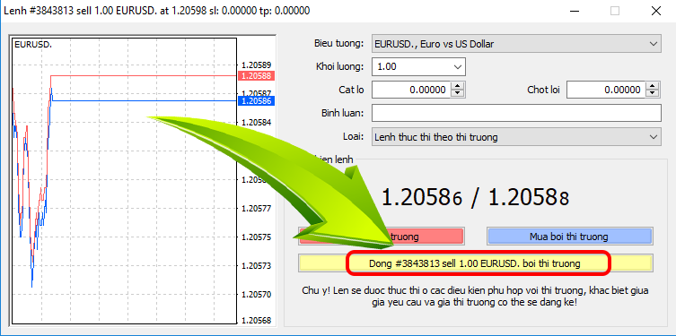 closing orders on MT4