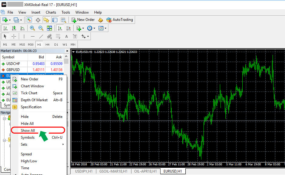 display all currency pairs