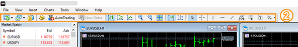 MT5 toolbar