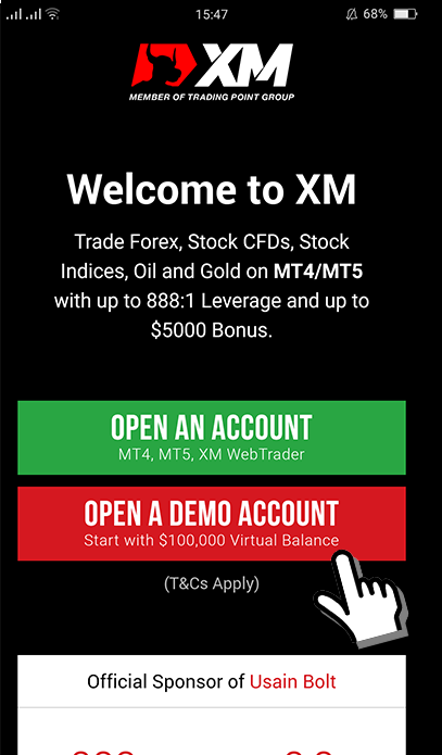 How To Open A Free Xm Demo Account Practice Account On Smartphones - 