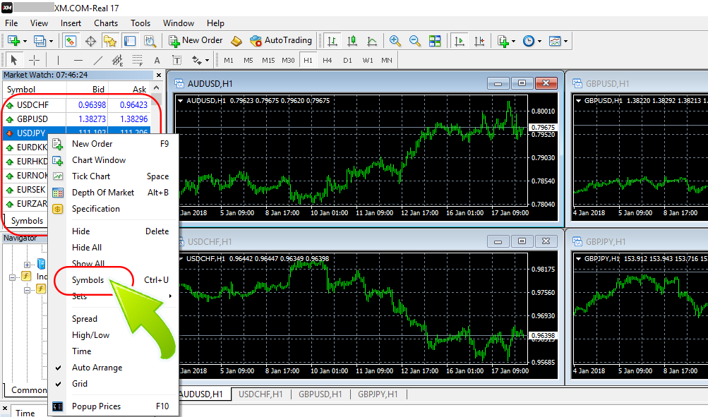 currency pair list