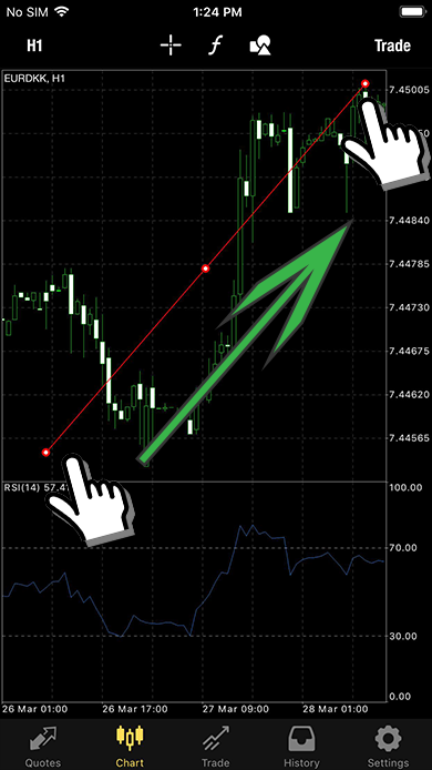 Display trendline