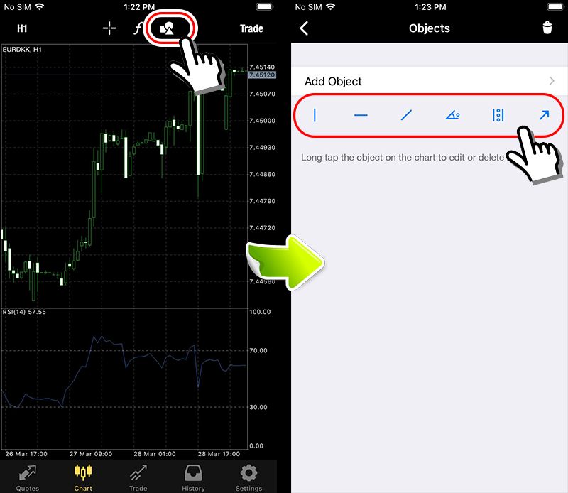 Display trendline