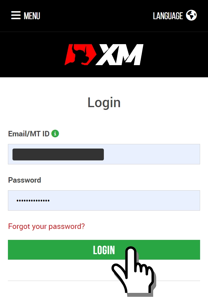 Log in to XM Members Area